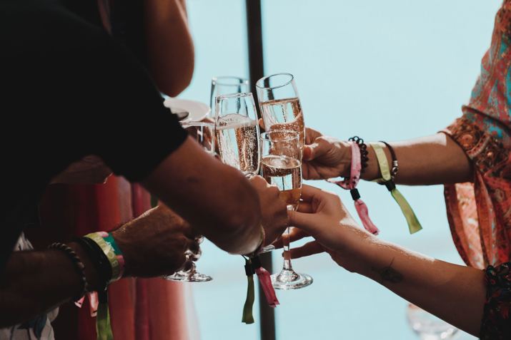 Corporate group enjoying Abu Dhabi Grand Prix weekend hospitality