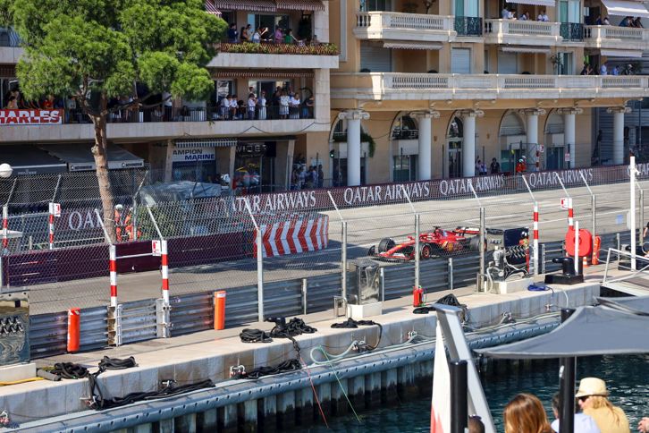 View of Monaco Grand Prix From Yacht